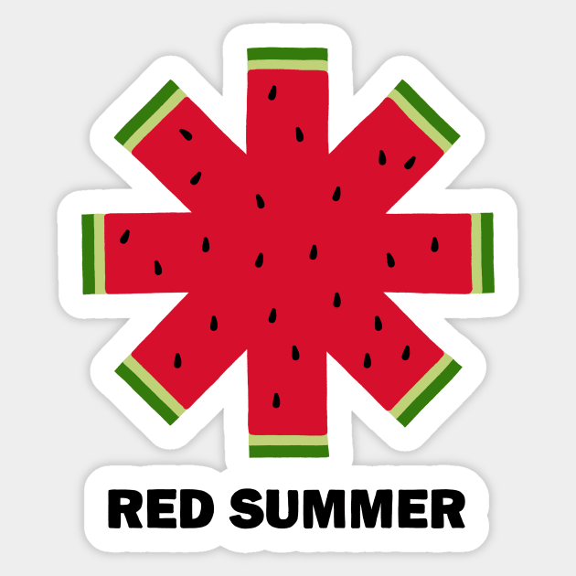 Red Summer Sticker by prawidana